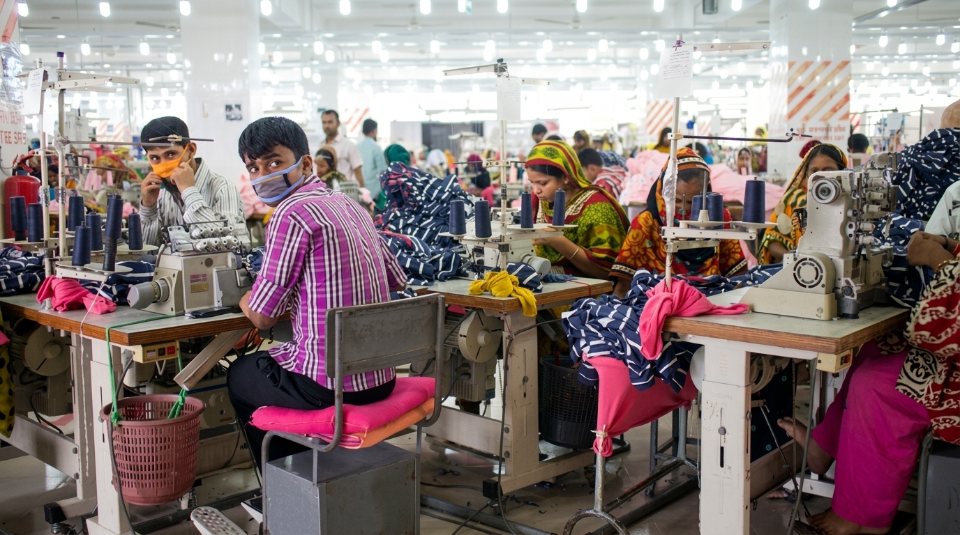 Drēbes Apparel Manufacturing Factory Floor in Bangladesh
